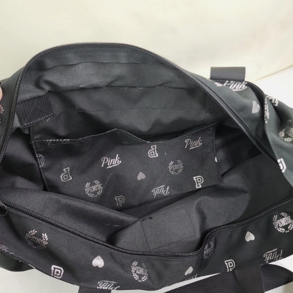 PINK Victoria's Secret Exlarge Gray Patterned Tote - Picture 4 of 5